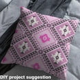 thumbnail image 2 of jejeloiu Boho Bohemain Geometric Fabric by the Yard 2 Yards,Ancient Aztec Geometric Room Decor Fabric by the Yard,Pink Gray White Fabric for Sewing,Microfiber Bedroom Decor, 2 of 6