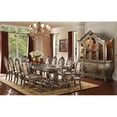 thumbnail image 3 of ACME Ragenardus Faux Leather Dining Side Chair in Champagne Oak Set of 2, 3 of 3
