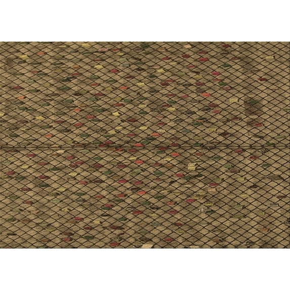 Ahgly Company Indoor Rectangle Patterned Cinnamon Brown Area Rugs, 2' x 4'