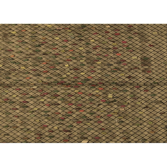 Ahgly Company Tapis Rectangulaire Lavable en Machine Intérieur Transitionnel Brun Cannelle, 6 Pieds x 9 Pieds