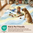 thumbnail image 4 of Design&I 2'x3' Washable Doormat Ultra-Thin & Non-Slip Skid-Resistant Abstract Rgu Swirl Gentle Speckled Plush Large Classroom Playroom for Entryway, Indoor, 4 of 7