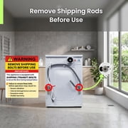 Equator All-in-One 4600 Washer Dryer Combo, Ventless/Vented, Pet Cycle, 1.62 cu.ft / 15 lbs, 110V, White