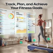 UREVO CyberPad Smart Treadmill | 14% Incline, Quiet Treadmill with App
