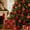 red, variant on Xiying Patterned Christmas Ball Ornaments, 12 Piece Set, Khaki, 2.36 Inch Plastic Tree Decorations