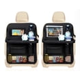 thumbnail image 1 of Organizador Para Asiento Trasero Auto Coche Mesa Bolsa 2 Pzs Modelo Negro, 1 of 4