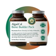 AlgaeCal Bone Builder Pack - Calcium with Vitamin D and Strontium, Clinically Supported to Increase Bone Density in 6 Months, 1-Month Supply