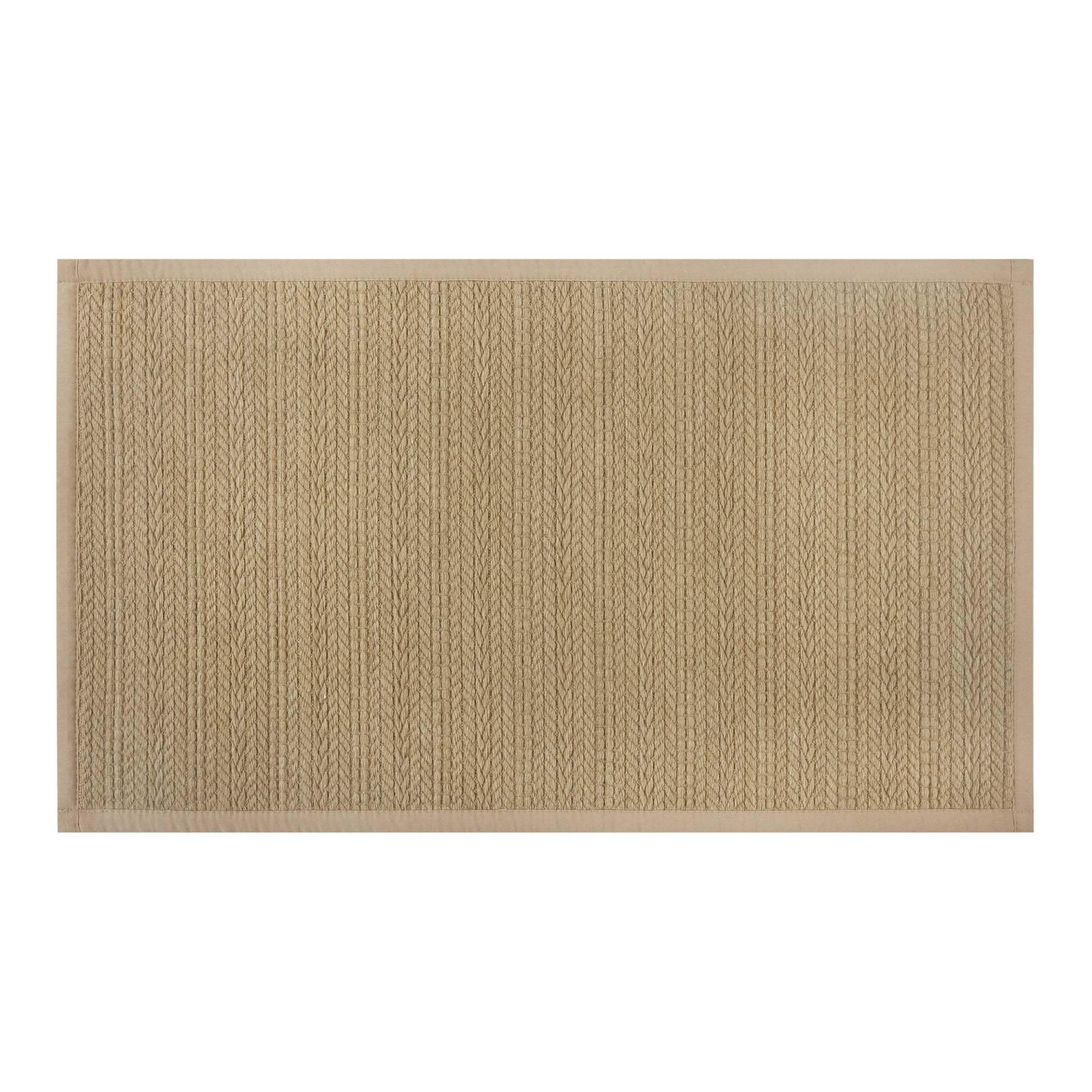 Better Homes & Gardens Indoor Kitchen Rug, 20 in x 34 in, 100% Polyester, Neutral Brown/Beige