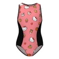 thumbnail image 5 of Hello Kitty Girls One Piece Swimsuits Hawaiian Summer Swimwear Beach Bathing Suit Outfits, 5 of 7