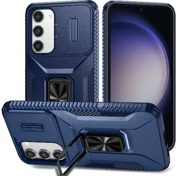 Funda para GANGXUN Samsung Galaxy S23 Plus - Soporte metálico, Función magnética, Azul