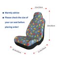thumbnail image 4 of Naloa Fruit Ice Cream Car Seat Covers 2PCs Front Car Seat Covers Universal fit for Most Cars SUVs and Trucks - 1, 4 of 5