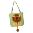 thumbnail image 4 of Bolsa de transporte para gatos, bolsa de viaje, bolso de hombro, patrón de lona para caminar, senderismo, animales pequeños, perros pequeños, gatos Verde Pequeño, 4 of 8