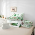 thumbnail image 6 of Feelyou Cute Sea Turtle Bedding Comforter Set 7pcs for Teen, Kawaii Coral Starfish King Bedding Sets, Green Watercolor Reversible Bed Sheets, Super Cozy Room Decor, 6 of 8