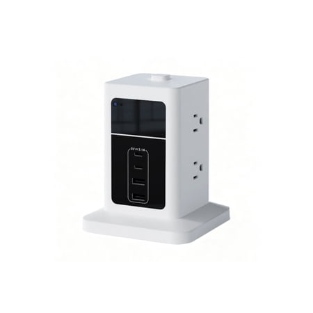 AX NANNY CAM 4K Outlet Camera with Night Vision (White)