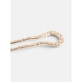 thumbnail image 4 of Scenario Women's Hammered Metal French Hair Pin, Gold-Tone, 4 of 5