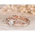 thumbnail image 2 of 1.50 Carat Moissanite and Diamond Wedding Ring Set in 10k Rose Gold, 2 of 3