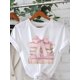 thumbnail image 1 of 1 Pack Girls Casual Printed Crew Neck Short Sleeve T-Shirt Summer Student Youth Clothing, Machine Washable | School-Themed Casual Clothing | Vibrant Design | Stretchable Knit Fabric, 1 of 3