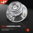 thumbnail image 4 of A-Premium Rear Wheel Bearings and Hub Assembly Compatible with Mitsubishi Lancer ES 2002-2007 L4 2.0L Only, w/4-Lug, Replace# 512276, 4 of 9