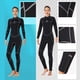 thumbnail image 3 of Traje de buceo de neopreno Traje de baño espesado impermeable 5 mm back cremallera Snorkel Deportes de agua Manténgase cálido para nadar Mujer surf, negro S Advancent OD019356-02, 3 of 7