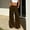 *Brown^, variant on ClodeEU Women's Linen Straight Leg Pants with Button-Flap Pockets, Elastic Back Waist Casual Trousers with Zipper White,Womens Plus XL