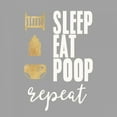 thumbnail image 2 of Taylor, Evangeline 26x26 Gold Ornate Wood Framed with Double Matting Museum Art Print Titled - Sleep, Eat, Poop, 2 of 4