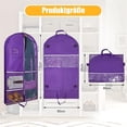 thumbnail image 5 of Sac à Vêtements pour Costumes de Danse, Sacs à Vêtements de Danse pour Danseurs Sacs de Récital de Danse pour Enfants Sac à Vêtements d'Uniforme de Cheer de Compétition pour Rangement de Voyage (Violet), 5 of 5