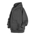 thumbnail image 4 of XIAONU Mens Hoodies Retro High Neck Hoodie Sweatshirt Loose Fit Streetwear Hop Pullover Casual Long Sleeve Hooded Jacket, 4 of 4
