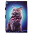 thumbnail image 6 of Allytech iPad 10.2" Case, iPad 9 8 7 Case 10.2", Slim Fit Multi Angle Stand Smart Cover Auto Sleep Wake Shockproof Protection Anti-scratch Case for Apple iPad 9th 8th 7th Gen - Cat, 6 of 7