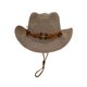 thumbnail image 2 of Sombrero de vaquero occidental elegante Methold para mujer marron oscuro, 2 of 6