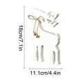 thumbnail image 3 of Christmas Reindeer Figurines, Chritmas Small White Deer Statues,Decorative Resting Lucky Wooden Deer Rustic Sculptures for Indoor Home Decor Mantle Cabinet Desktop Office, 3 of 6