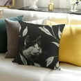 thumbnail image 3 of BANET Spring Summer Pillow Covers Vintage Flower Decorative Black Outdoor Throw Pillow Covers Pillowcases Cushion Covers for Couch Sofa Bedroom Home White, 3 of 5