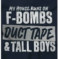 thumbnail image 2 of Father's Day Handyman Duct Tape Joke Men's Big & Tall Graphic Zip Up Hoodie Brisco Brands 4X, 2 of 5