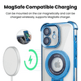 thumbnail image 4 of Entronix Magnetic Clear Case for iPhone 11, Built-in Kickstand Ring Shockproof Bumper, Blue, 4 of 7