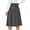 Gray, variant on Womens Skirts Retro High Waisted Pleated A-Line Midi Skirt, Flared Skirt with Back Tie Detail, Elegant Vintage Flowy Skirt for Work & Daily,Beige S
