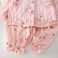 thumbnail image 5 of Swuxness Toddler Girls Loungewear 2 Piece Outfits Casual Crew Neck Long Sleeve Shirts Long Pants Suits, 5 of 5