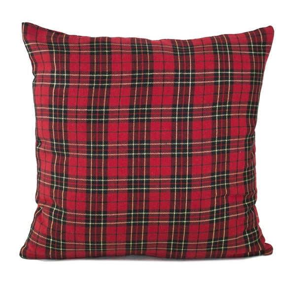 Holiday Tartan Plaid Dazzle Christmas Decorative Pillow (17"x17" Throw Pillow)