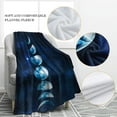 thumbnail image 3 of Lunar Eclipse Blanket Moon Galaxy Print Throw Blanket Soft Warm for Kid Couch Sofa Bed 60"x80", 3 of 6