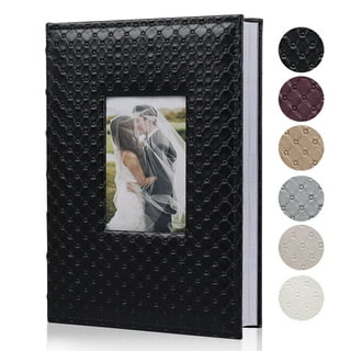 Better Office Products 48 Photo Mini Photo Album, 4 x 6 Inch, Pack of 6,  Clear View Cover with Removable Decorative Inserts, Holds 48 Photos, 6 Pack  
