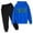 Blue, variant on XINXIAOO Boys Girls Activewear Sets Hoodie Sweatshirt and Sweatpants Fall Winter Girls Boys Suits Size 11-12 Years