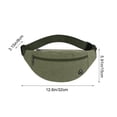 thumbnail image 4 of Lekihaqq Canvas Sling Bag For Men Crossbody Chest Pack Multi Pocket Adjustable Strap Waist Pack Lightweight Shoulder Bag Casual Travel Outdoor Daypack Black, 4 of 7