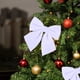 thumbnail image 4 of Lazo decorativo de árbol de Navidad - Pack de 2 lazos decorativos de terciopelo para regalos, coronas y decoración navideña, 5,12 pulgadas, rojo, amarillo, verde, rosa, blanco, 4 of 7