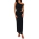 thumbnail image 3 of Conjunto de 2 Piezas de Falda para Mujer, Conjunto de Verano, Sin Mangas, Asimétrico, de , Top Corto, Faldas Largas. Negro M, 3 of 10