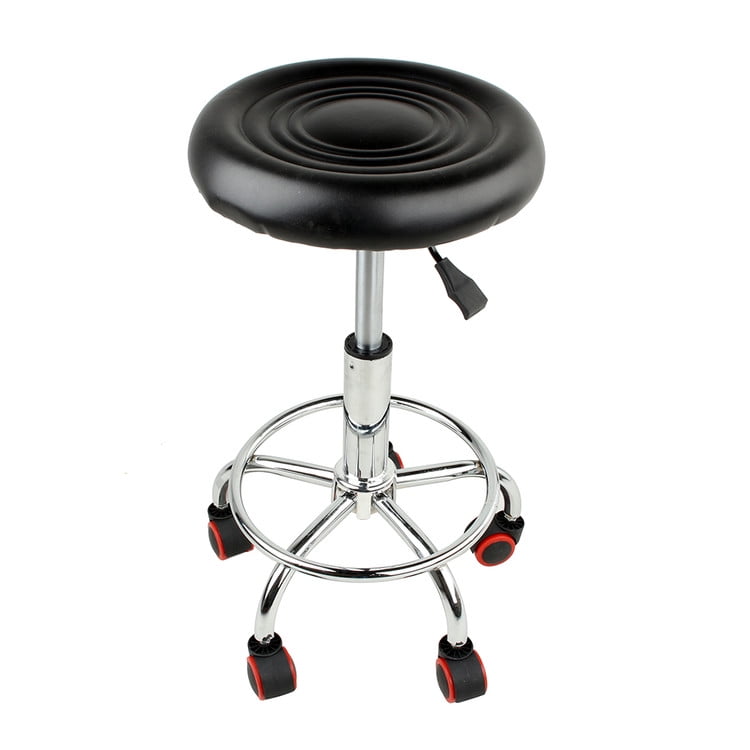 Walfront Adjustable Rolling Salon Stool Hydraulic Massage Therapy
