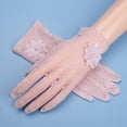 thumbnail image 3 of vlrwzc Women Sun UV Protection Gloves Summer Floral Lace Anti-skid Screentouch Gloves Elegant Fishing Cycling Gloves Wedding Full Finger Gloves, 3 of 7