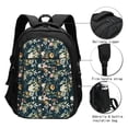 thumbnail image 3 of Balery Watercolor Floral Mochila con carga USB para hombre y mujer - Mochila impermeable y antirrobo para portátil con puerto USB para viajes, trabajo, estudios y universidad, 3 of 7