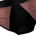 thumbnail image 5 of WCJM Women's Panties Women's Cotton Underwear High Waisted Ladies Panties Full Coverage Briefs 4 Pack (Regular & Plus Size) Color Blocking High Waisted Breathable Women's Physiological Underwear, 5 of 7