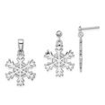 thumbnail image 1 of 925 Sterling Silver Snowflake Earrings and Pendant Set, 1 of 4