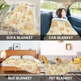 thumbnail image 7 of 50x60 inch Crystal Fleece & Arctic Fleece Blanket Soft Bed Throws for Home or Camping Light Brown Capybara, 7 of 7
