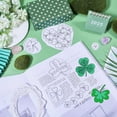 thumbnail image 6 of 4 Sheets 11.7x8.3 St. Patrick's Day Clover Water Soluble Embroidery Stabilizer Shamrock Hand Sewing Stabilizers Self Adhesive Washable Stick and Stitch Embroidery Stabilizer for DIY Beginners, 6 of 9