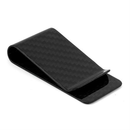 Qiilu Ultralight Carbon Fiber Business Money Cash Clip Credit Cards Clamp Wallet Cash Holder Clip Credit Card Clamp - 