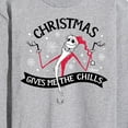 thumbnail image 3 of The Nightmare Before Christmas - Christmas Chills - Men's Long Sleeve T-Shirt, 3 of 5